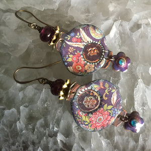 Lantern in Purple Enamel