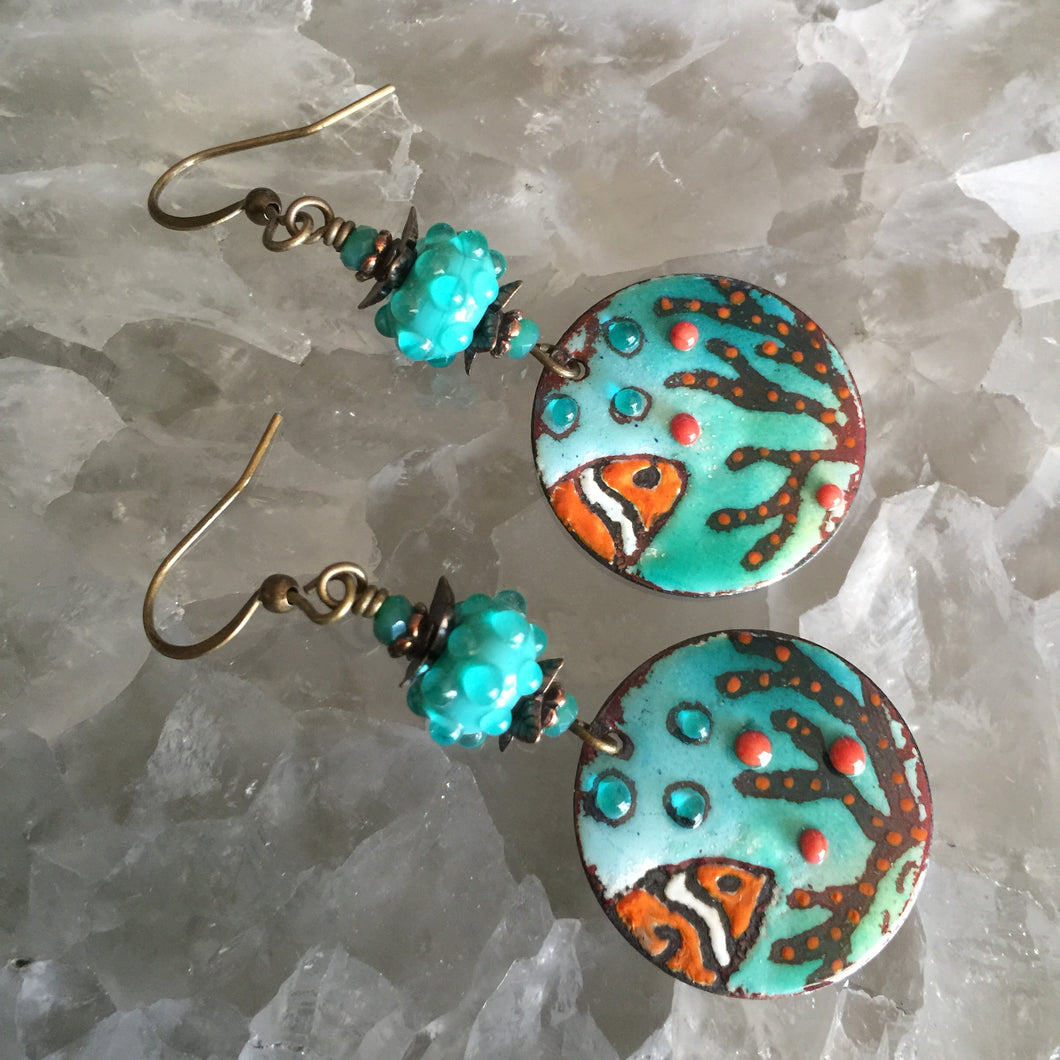 Clown Fish in Teal and Orange