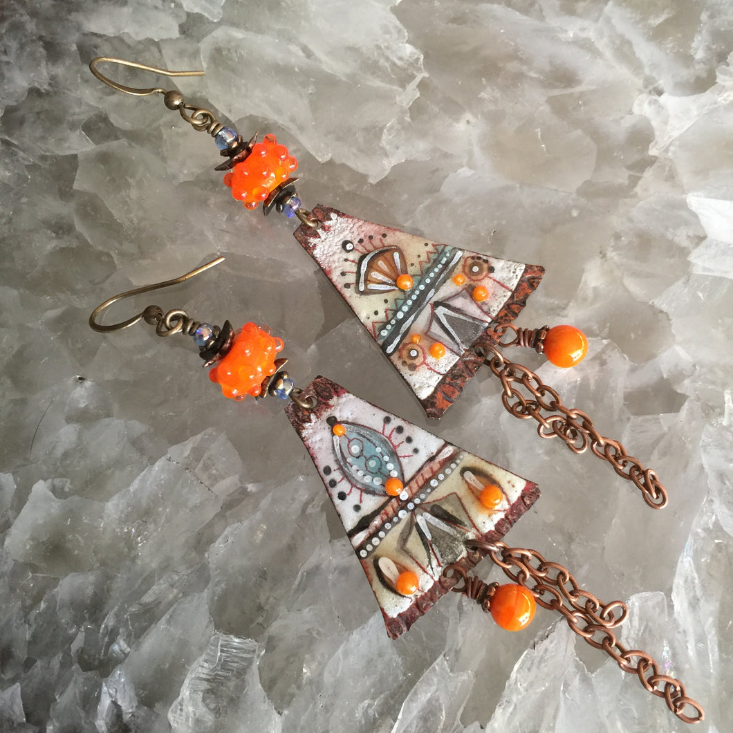 Teepee in Orange Enamel